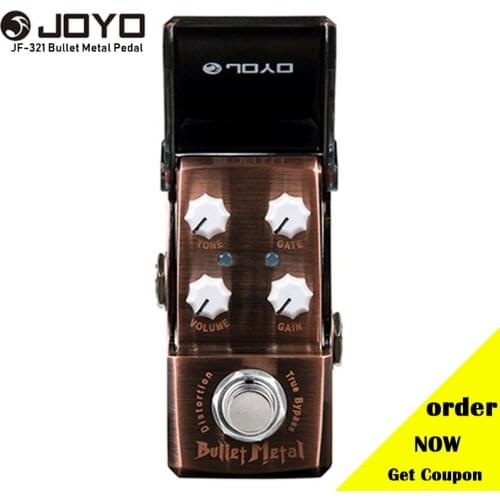 Joyo Ironman JF-321 Bullet Metal Distortion Effect Guitar Pedal True Bypass Pedals for Electric Guitar