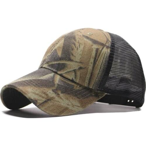 Fibonacci Outdoor Sunscreen Cap Jungle Leaves Camouflage Cap Unisex Men Women Camo Baseball Cap Hat Casquette Fishing Hat