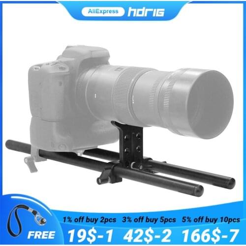 HDRIG 5D3 5D2 SLR Kit Photographic Equipment 15MM Tube Telephoto Lens Bracket Rail Connection Support Frame For Photo Studio