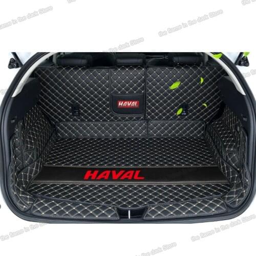 Leather Car Trunk Mat for great wall Haval F7 2017 2018 2019 2020 2021 cargo liner boot rear luggage F7X interior accessories