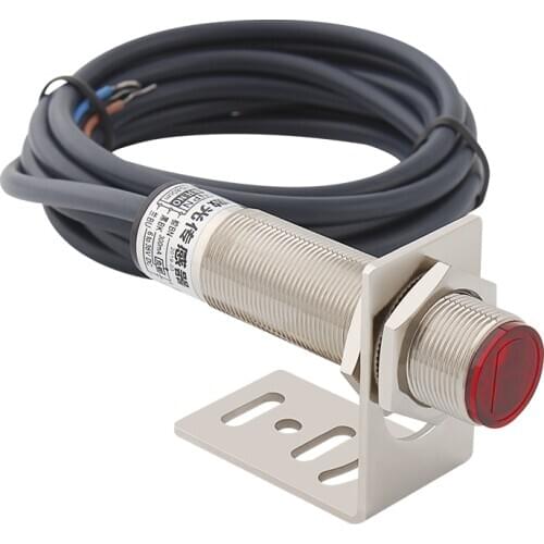 Laser Sensor Photoelectric Switch 80cm Diffuse Reflection Infrared Visible Material Opague Optoelectric Switch M18