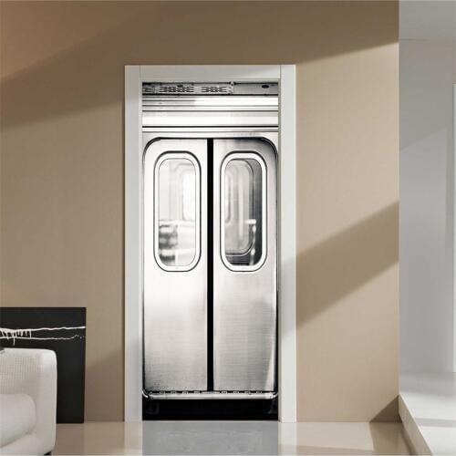 Subway Door Sticker Home Decor Wall Mural Wallpaper Poster DIY Self Adhesive Vinyl Removable Waterproof Art Decals deursticker