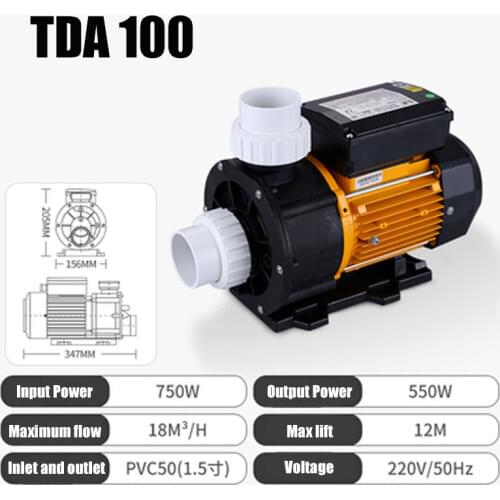 8.7kg 220V 750W Bathtub Water Circulation Pumps TDA100
