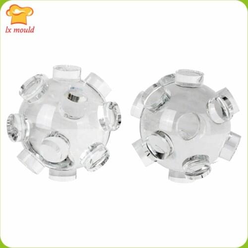 New Cylindrical Ball Molds DIY Simple Candle Soap Resin Silicone Mould 3D