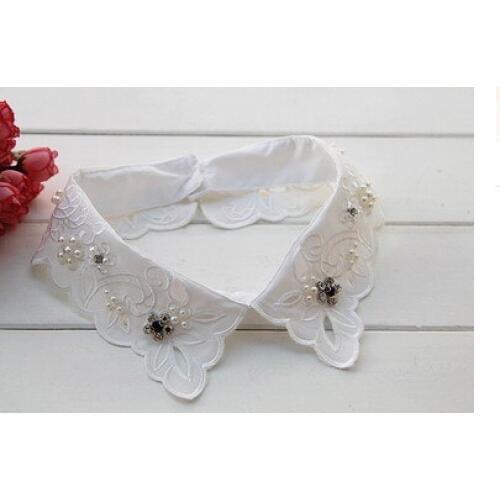 Women Court Gothic Lolita Victorian White Lace Tassels Retro Collar Necklaces Choker Wedding Jewelry for Women