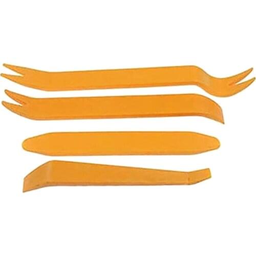 Car Door Plastic Decorative Clip Panel Removal Pry Tool Kit-Orange