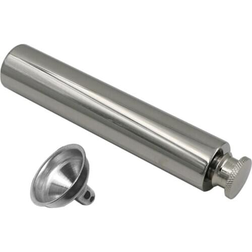 Mini Portable 2oz Stainless Steel Hip Flask Mirror Polished Tube for Alcohol