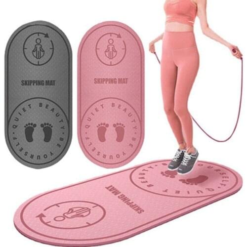 Fitness Jump Rope Mat Home Gym Sports Exercise Non-slip Mat Sound Insulation And Shock Absorption High Density Anti-noice Mats