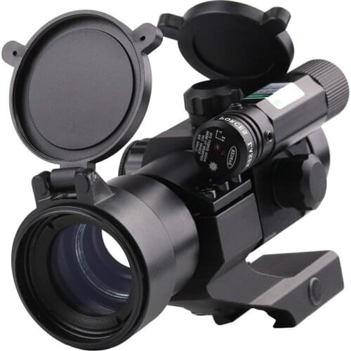 Watch the Red Green Dot Rifle scope tactical reflection with the Green Laser Gun Riflescopes Optical Hunting for the