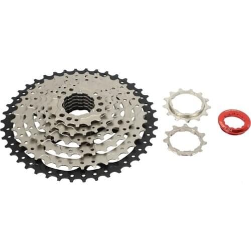 VG Sports 8 Speed 11-42T MTB Cassette Bicycle Freewheel Sprocket Cdg 8S Mountain Bike Freewheel 42T Ultralight 441G