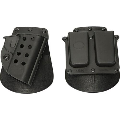 Tactical Airsoft Gun Case Holster & Mag Pouch Set For M92 Black Hunting Accessories Molle Pouch Pistol Belt Holder