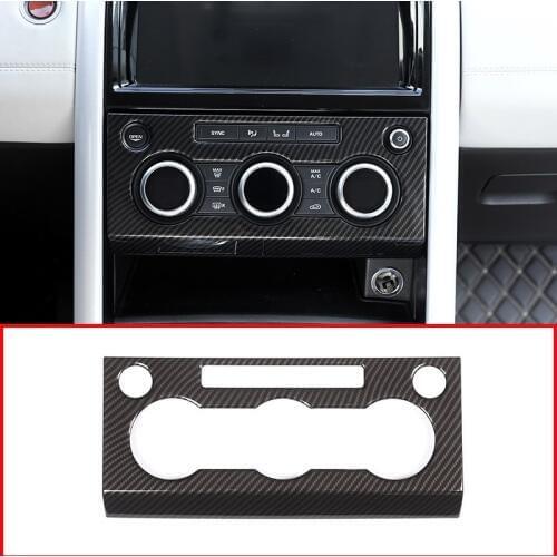 Carbon Fiber For Land rover Discovery 5 LR5 L462 2017-2018 Abs Center Air Conditioning Panel Cover Trim Car Accessories