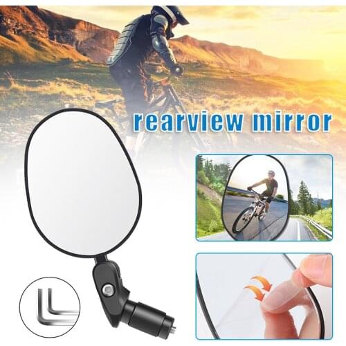 Bicycle Rear View Mirror Reflective Cycling Handlebar Rearview Mirror Safety 360 Degree Swivel Bike Accessory XR-Hot
