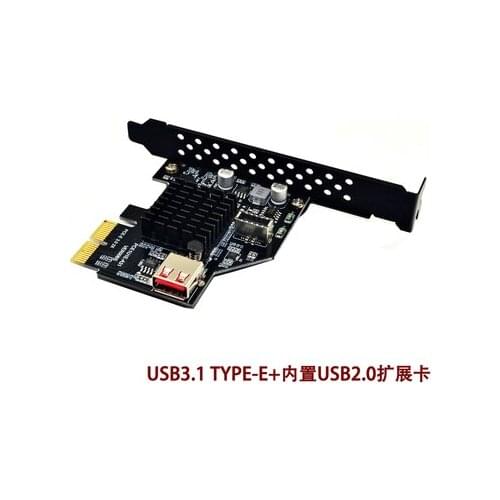High Speed USB3.1 Front Type-E Expansion Card Durable PCI-E USB Adapter Raiser Cards For Motherboard