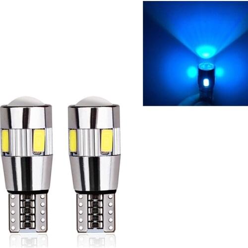 W5W LED T10 LED Bulbs Canbus 5630 SMD For Car Parking Position Lights Interior Map Dome Lights 12V White Auto Lamp 6300K 0.13A
