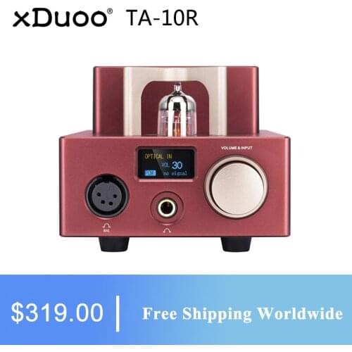 XDUOO TA-10R Headphone Amplifier AK4493EQ XU208 USB RCA Coax Opt PCM DSD DXD 12AU7 TA10R Tube Amplifier