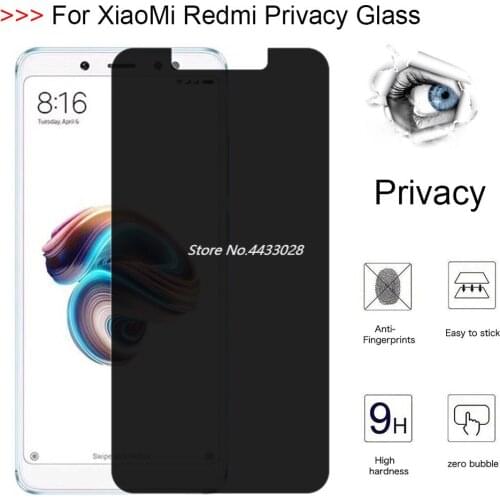 9H Privacy for XiaoMi Redmi 6a 6 Note6 Pro Anti Peeping Tempered Glass Screen Protector for Redmi6 6a Redmi Note 6Pro Film Glass