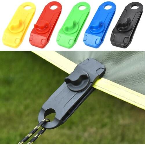 10pcs Tarpaulin Clip Quality Durable Awning Tent Lashing Buckle Outdoor Camping Awning Hook Windproof Rope Barb Clip