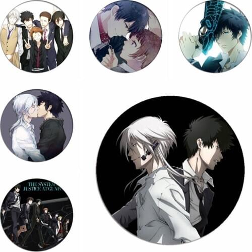 Psycho-Pass Cosplay Backpack Badges Kougami Shinya Brooch Icon Anime Tsunemori Akane Collection Bags Breastpin for Clothing