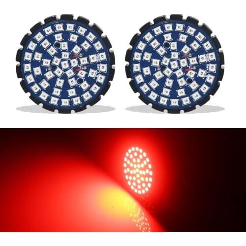 1 Pair Motorcycle 2" Red 1156 Rear Turn Signal for FLHTKSE CVO Limited XR1200 XL1200T SuperLow 1200T FXDF Fat Bob XG750 Street