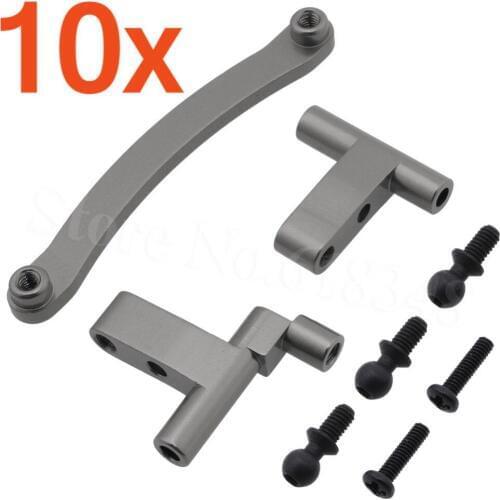 10x RC Car Alum Alloy Steering Servo Saver Complete For 1/18 Model Revel 24540 Scorch Hobbico Dromida BX/MT/SC4.18 Monster Truck