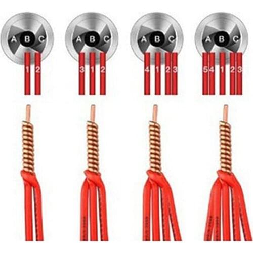 2.5/4 Square Universal Wire Twisting Tool Electrical Cable Quick Connector Automatic Twisting Wire Stripping Stripper Twister