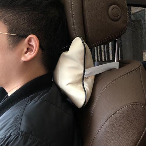 2pcs Car Neck Pillow Perforating Design case for Hyundai SantaFe Veracruz Mistra Veloster Rohens AZERA Avante Accent