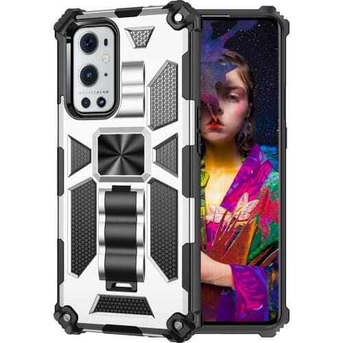 For OnePlus 9 Pro Case Shockproof Armor Magnetic Stand Cover OnePlus Nord N100 N10 Heavy Protection Cases One Plus 9 Pro 9Pro