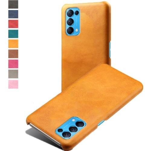 For OPPO Reno 5 4G 4 SE 3 5G 2 Z F 10x Zoom Funda Luxury Slim Vegan Leather Cover For Oppo Find X3 X2 Pro Neo Lite Case Coque