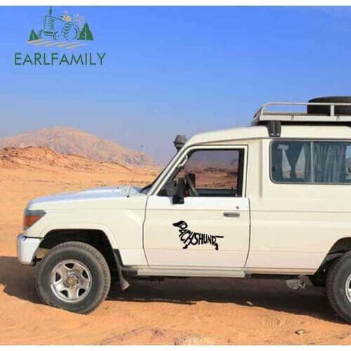 EARLFAMILY 58cm x 34.1cm Dachshund Vinyl Decal Car Truck Door Body Decoration I Love My Puppy Weiner Wiener Big Car Stickers