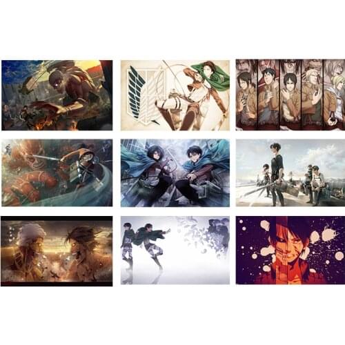 Attack on Giant Japanese Anime Poster Canvas Painting Wall Art Picture Cuadros Mural Home Living Room Bedroom Decoration