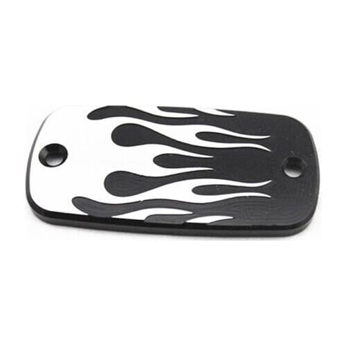 Flame Front Brake Fluid Cap For Honda Yamaha Suzuki Kawasaki Ducati KtN Chopper Cruiser Touring Motorcycle
