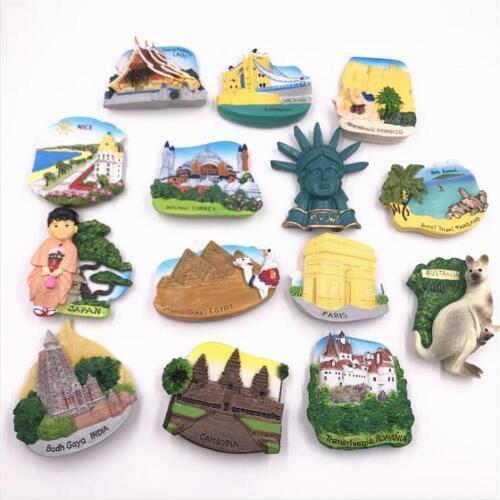 BABELEMI Fridge Magnet Souvenir Japan Egypt Laos Cambodia Australia Romania Thailand Morocco Turkey New York Paris iman nevera