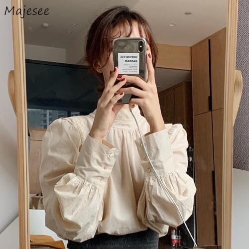 Majesee Stand-up Collar Blouses