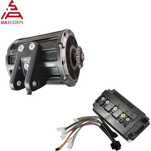 QS MOTOR 120 2000W Mid Drive Motor With Sprocket 428 And EM100SP Controller For Electric Motorbike Z6 70KPH 72V