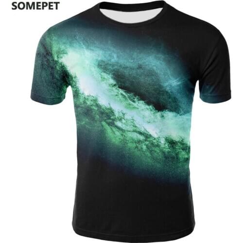 Starry MenS T-Shirt Printing T-Shirt Black T-Shirt Casual On Anime Casual Street Clothing Short-Sleeved Star Printing M