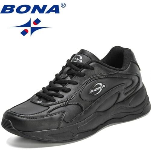BONA 2021 New Designers Action Leather Outdoor Cross Training Running Shoes Men Trendy Sneakers Mansculino Zapatillas Hombre