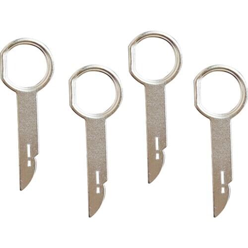 Hand Tool Set 4pcs Car Stereo Radio Removal Remove Tool 4 Keys For Audi For Ford For Volkswagen Car Accessories
