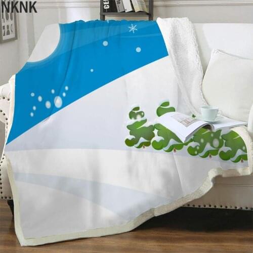 NKNK Snow Blankets Tree Thin Quilt Moon Bedspread For Bed Painting Bedding Throw Sherpa Blanket Animal Premium Rectangle Warm