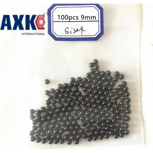 2019 New Rolamentos Rodamientos Axk 100pcs 9mm Si3n4 Ceramic Balls Silicon Nitride Used In Bearing/pump/linear Slider/valvs G5