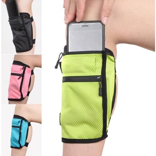 Newly Shank Bag Waterproof Wallet Cell Phone Holder Sweat Bands for Travel Running Riding