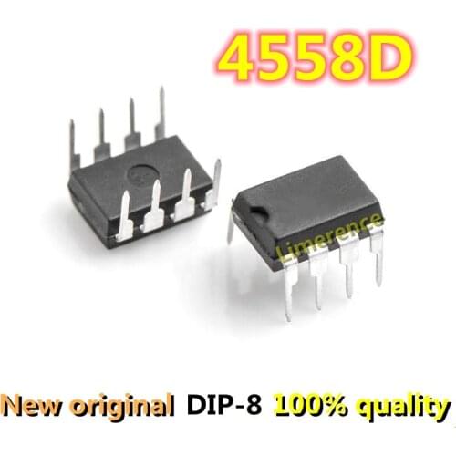20-50PCS 4558D DIP8 RC4558P JRC4558D DIP 4558 RC4558 DIP-8 new and original IC Chipset