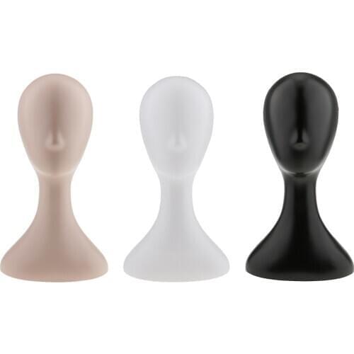 Plastic Female Mannequin Head Model Wig Sunglasses Hat Displaying Making Styling Wig Head Display Mannequin Manikin Doll Head