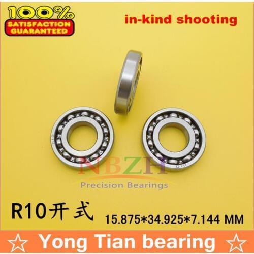 R10K High Quality R10 open shielded bearing inch series 15.875*34.925*7.14 mm 5/8"x 1 3/8" X 0.281 inch shielded ball bearing