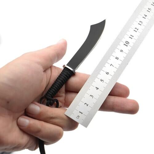 Mini Straight Blade Knife Belt Holster Portable Machete Pocket Straight Knife EDC survival hunting camping outdoor tools