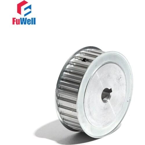 L-30 Toothed Belt Pulley with Keyway 21/27mm Belt Width L Type 30Teeth Timing Pulley Aluminum Alloy Transmission Pulley