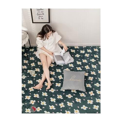 Nordic Carpet Fruit Leaf Rectangular Tatami Soft Children Crawling Mat