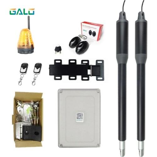Solar with Wifi controller Swing Gate Opener system Simultaneous use of AC input and solar power system (Optional kit)