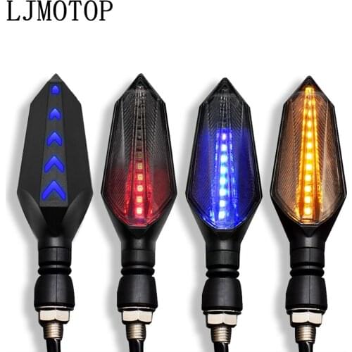 Universal 12 LED Motorcycle Turn Signal Lights Moto Tail Lights Signal Lamp For Kawasaki/Honda/Suzuki/Yamaha/Ducati