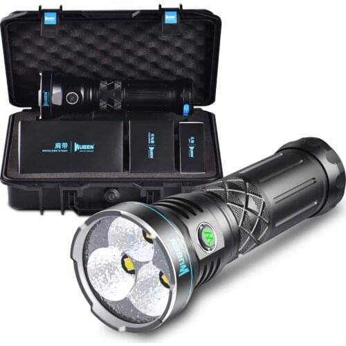 WUBEN A9 12000 lumen rechargeable high power high lumen led flashlight